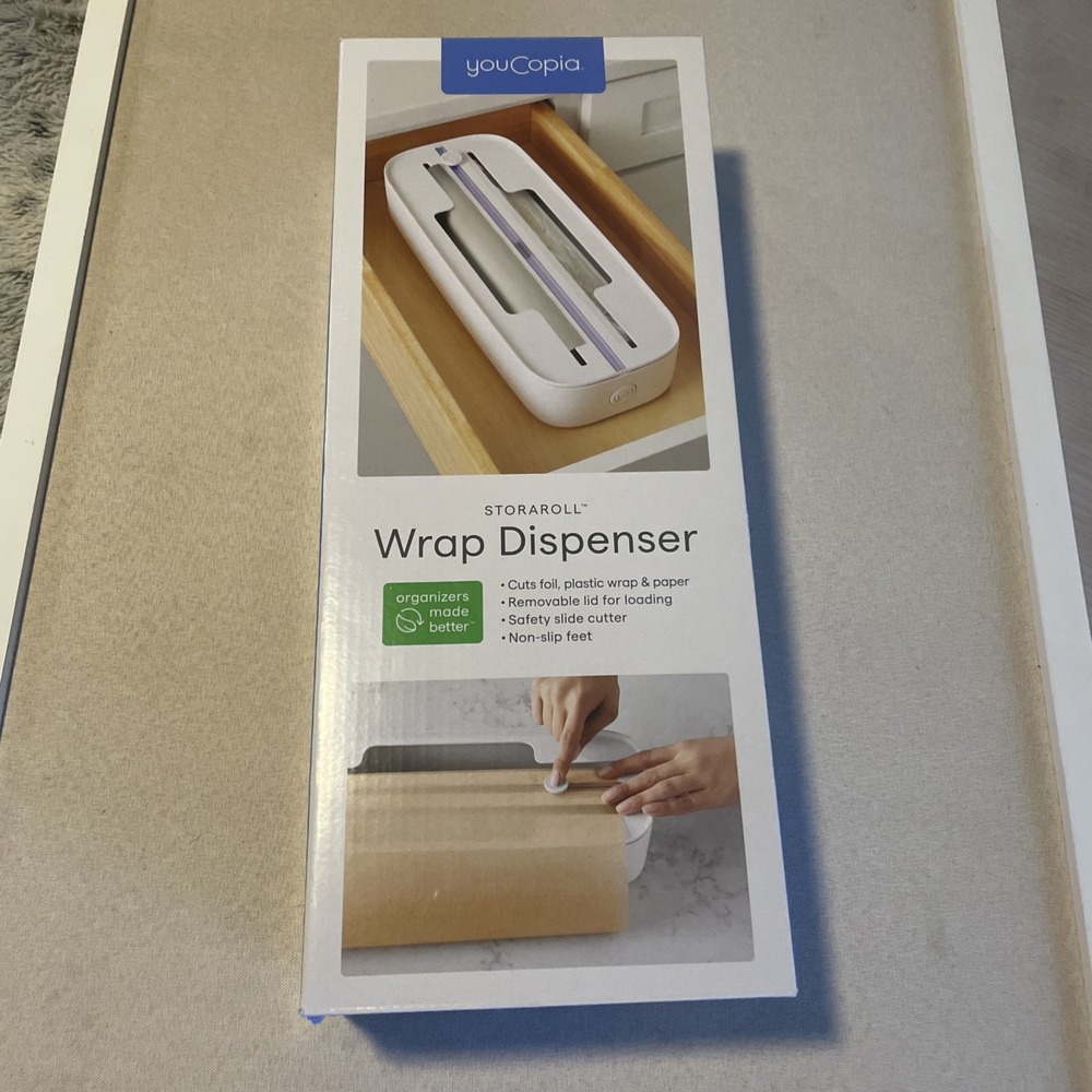 YouCopia Organizing Wrap Dispenser For Foil Wrap Paper w/ Labels NEW‎